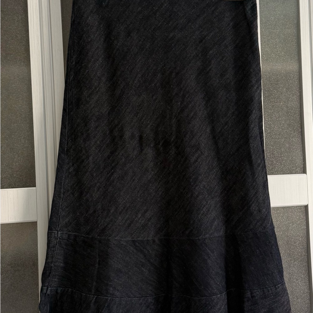 Next Women's Midi Blue Cotton Formal Skirt size Uk 12